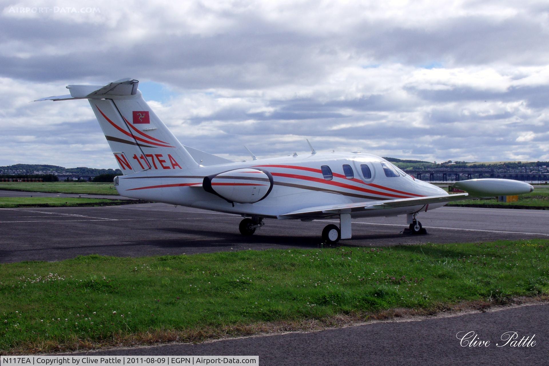 N117EA, 2007 Eclipse Aviation Corp EA500 C/N 000104, Parked up at Dundee EGPN