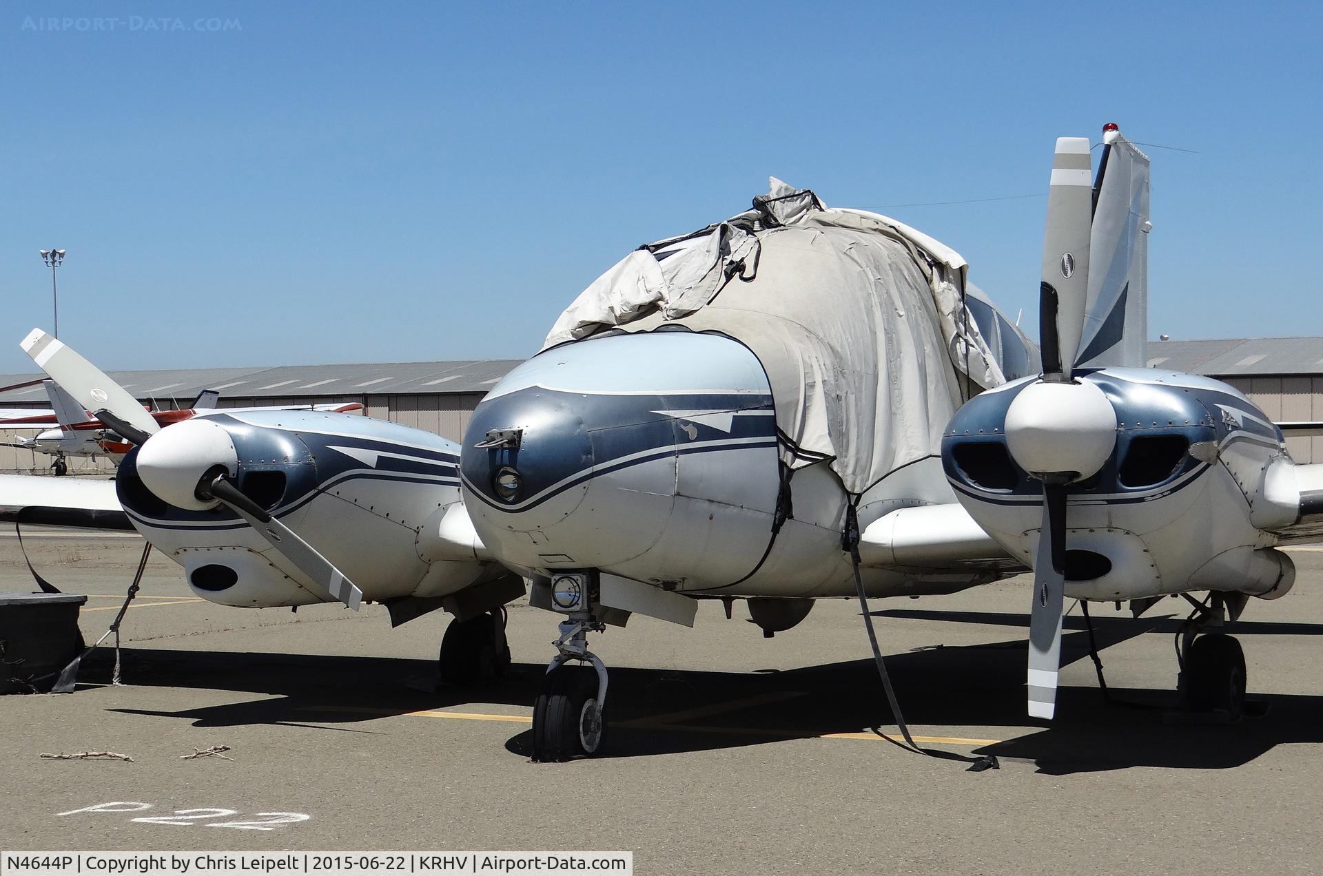 N4644P, 1960 Piper PA-23-250 C/N 27-165, Locally-based 1960 Piper Aztec rotting away for yet another day at Reid Hillview Airport, San Jose, CA. What a poor airplane. I heard the owner used to fly it a lot back in the early to mid 2000s, but according to FlightWise, it's last flight was in 2006.