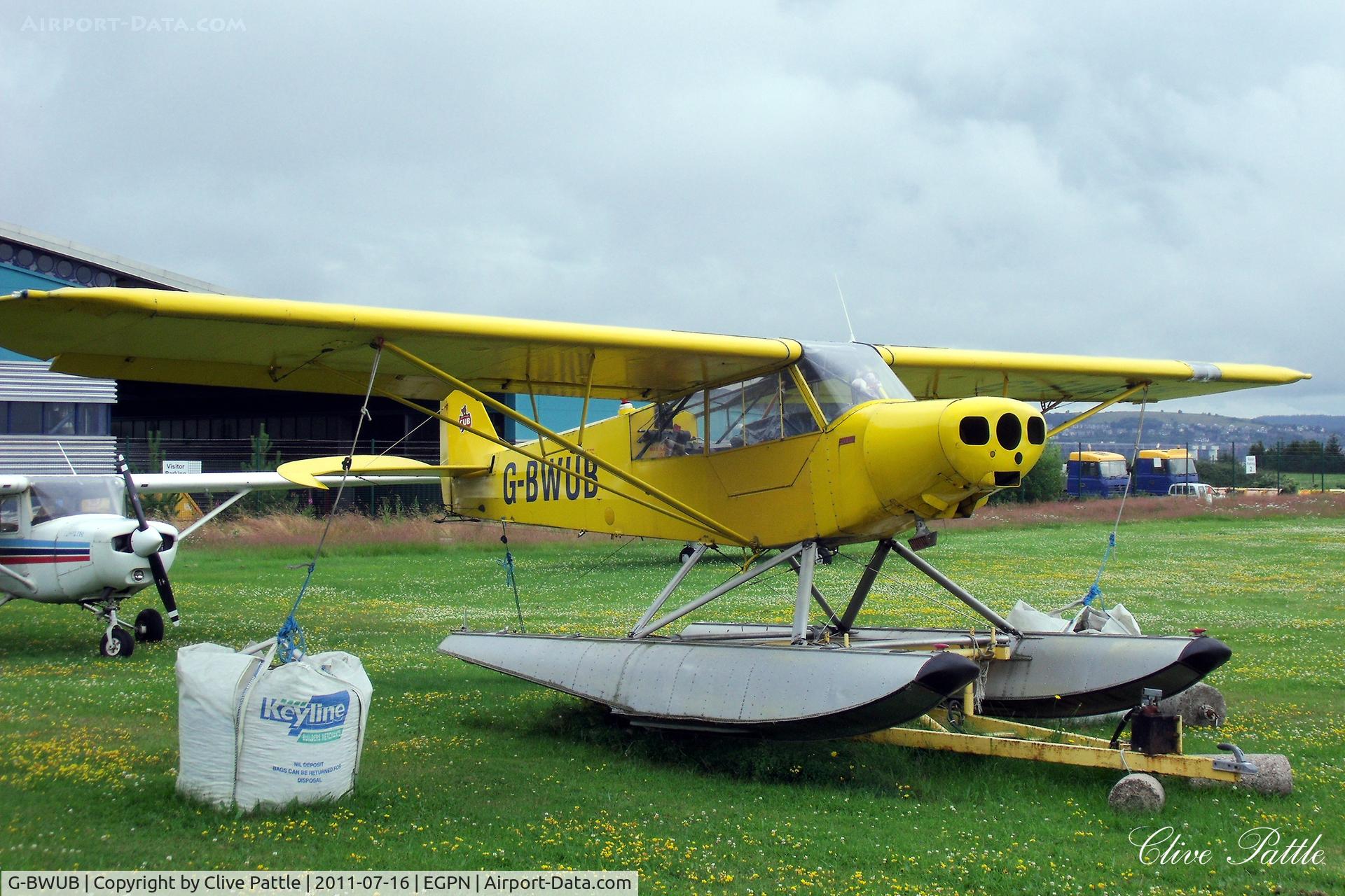 G-BWUB, 1954 Piper L-21B Super Cub C/N 18-3986, Parked up at Dundee Riverside EGPN minus propeller