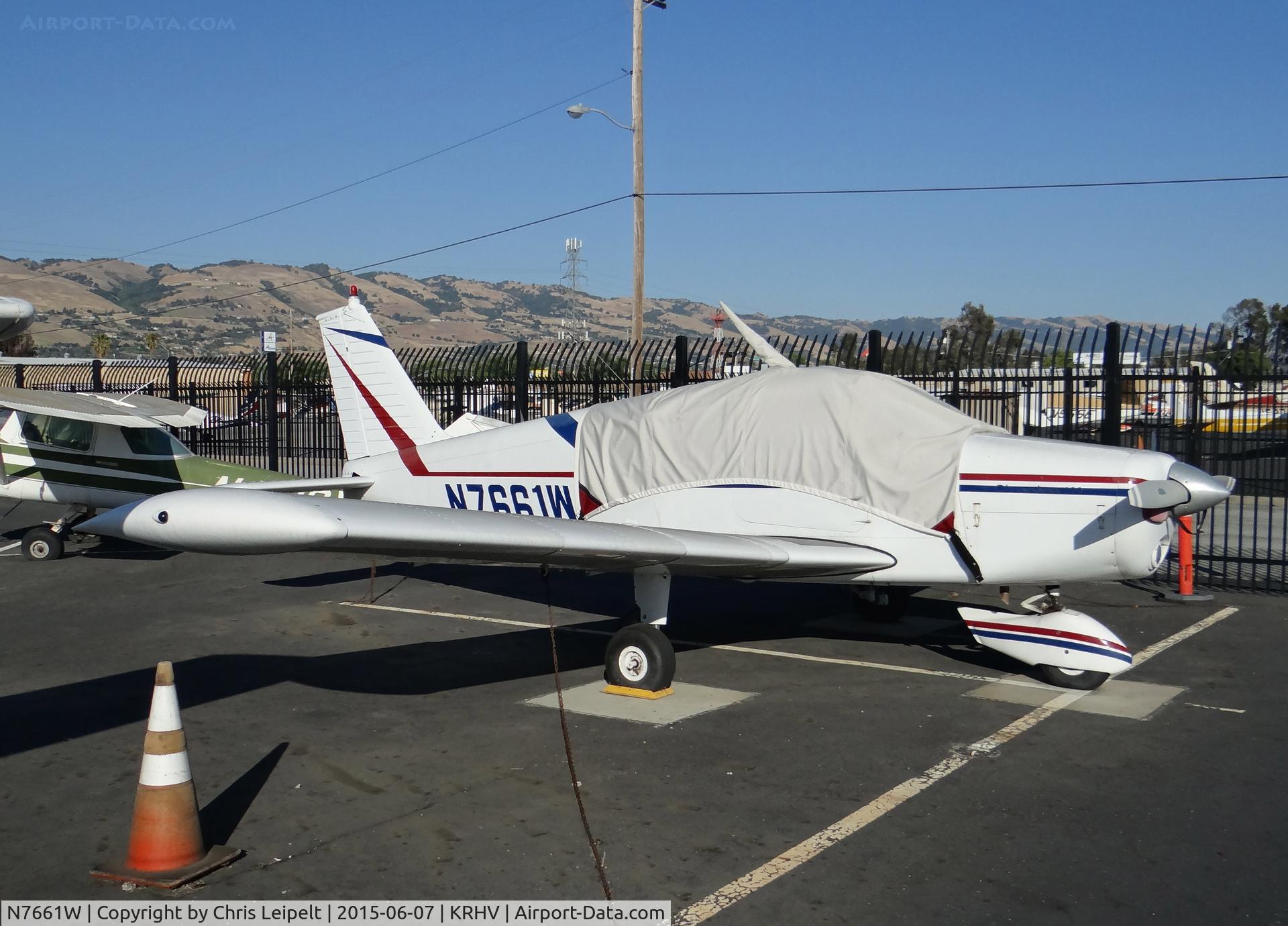 N7661W, 1964 Piper PA-28-180 C/N 28-1622, 1964 Piper Cherokee at Reid Hillview Airport, San Jose, CA.