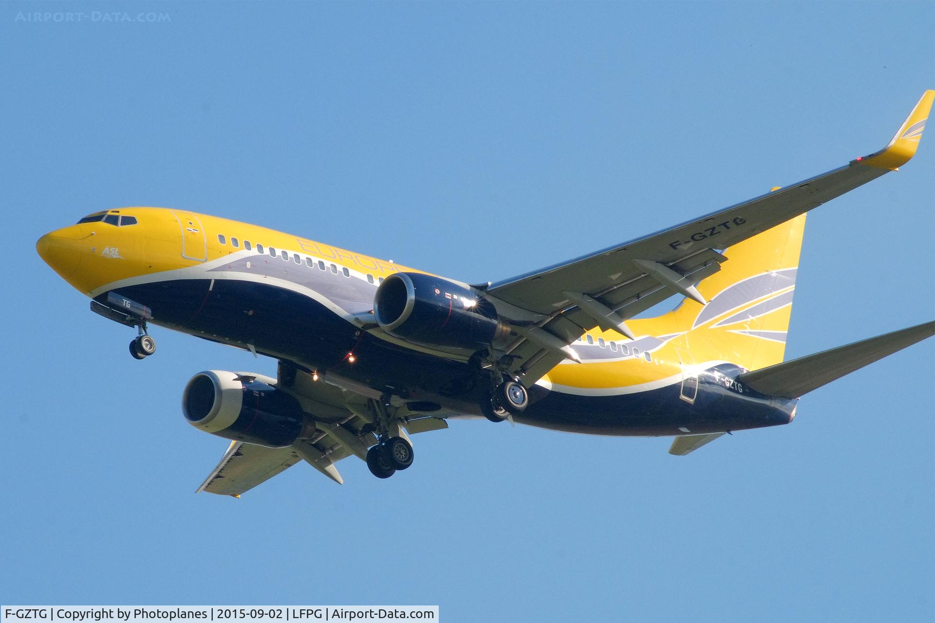 F-GZTG, 1999 Boeing 737-73S C/N 29080, Landing to CDG