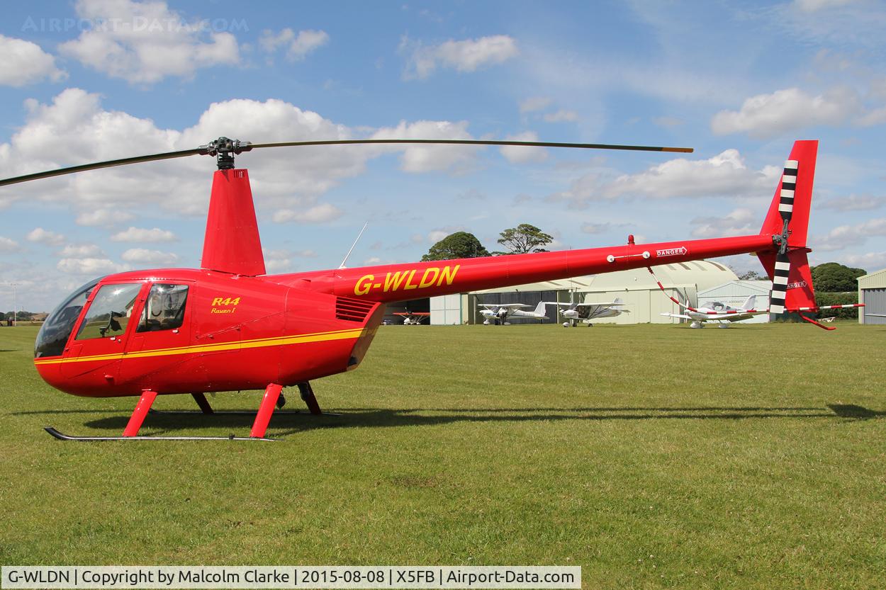 G-WLDN, 2005 Robinson R44 Raven 1 C/N 1507, Robinson R44 Raven 1, Fishburn Airfield, August 8th 2015.