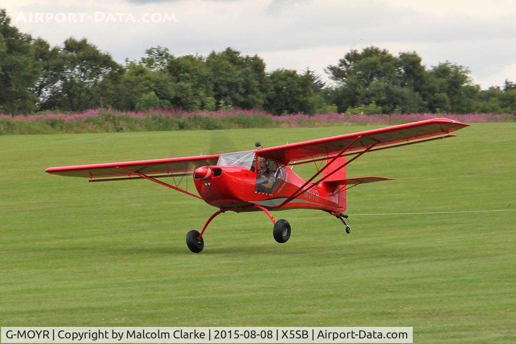 G-MOYR, 2013 Aeropro Eurofox 912(S) C/N LAA 376-15172, Aeropro Eurofox 912(S) on towing duties at Sutton Bank, N Yorks, August 8th 2015.