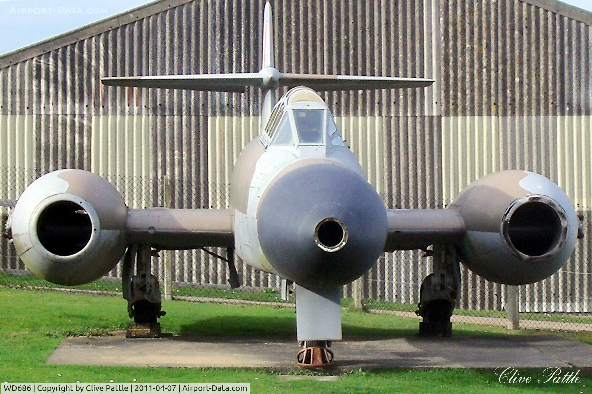WD686, 1952 Gloster Meteor NF.11 C/N Not found WD686, Pictured at the Muckleburgh Collection, at Weybourne, Norfolk (west of Cromer on the A149)