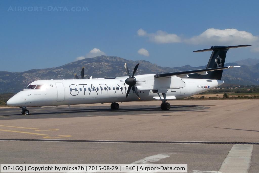 OE-LGQ, 1998 De Havilland Canada DHC-8-402 Dash 8 Dash 8 C/N 4003, Parked