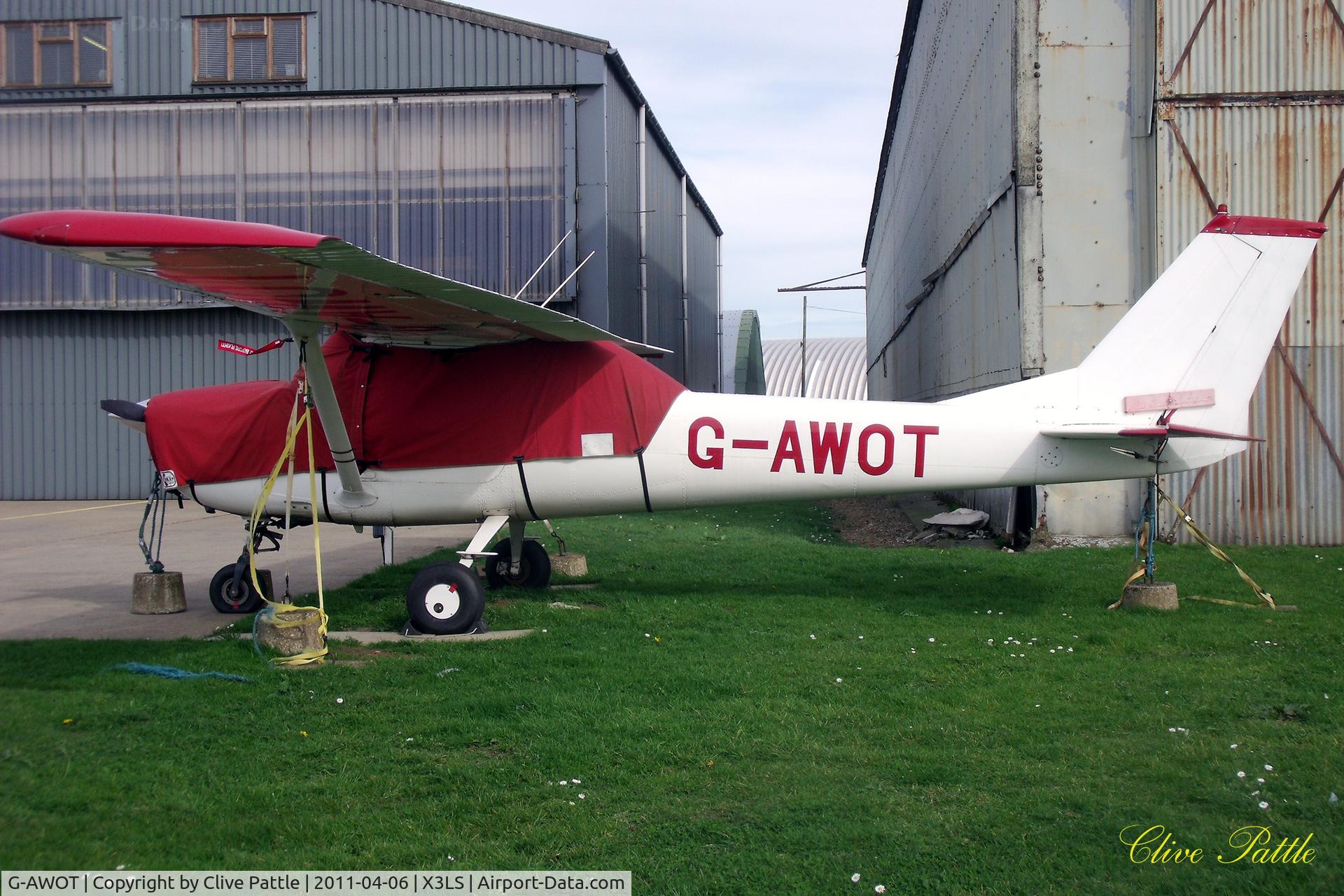 G-AWOT, 1968 Reims Cessna F150H C/N 0389, Parked up at Little Snoring X3LS