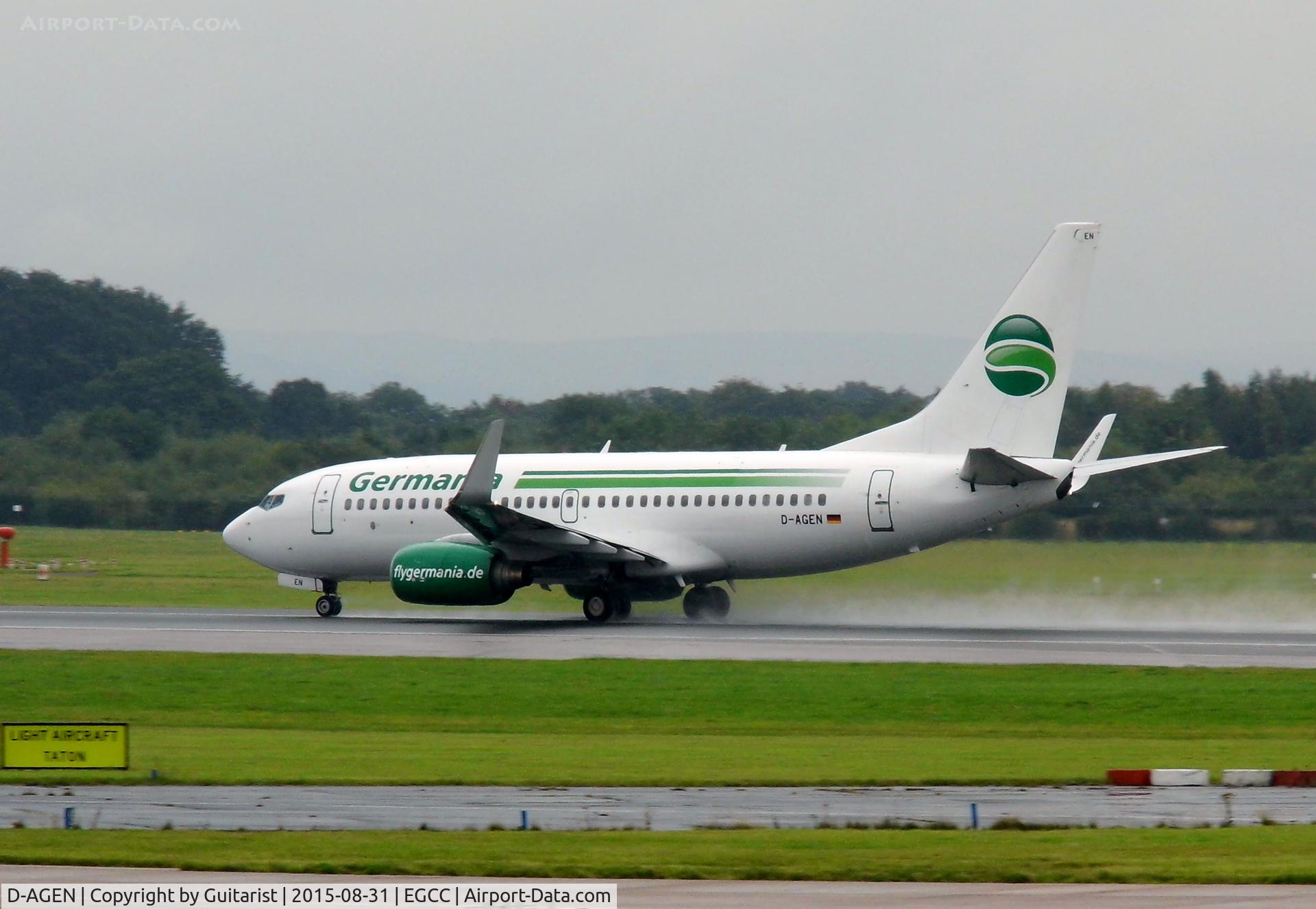 D-AGEN, 1998 Boeing 737-75B C/N 28100, At Manchester