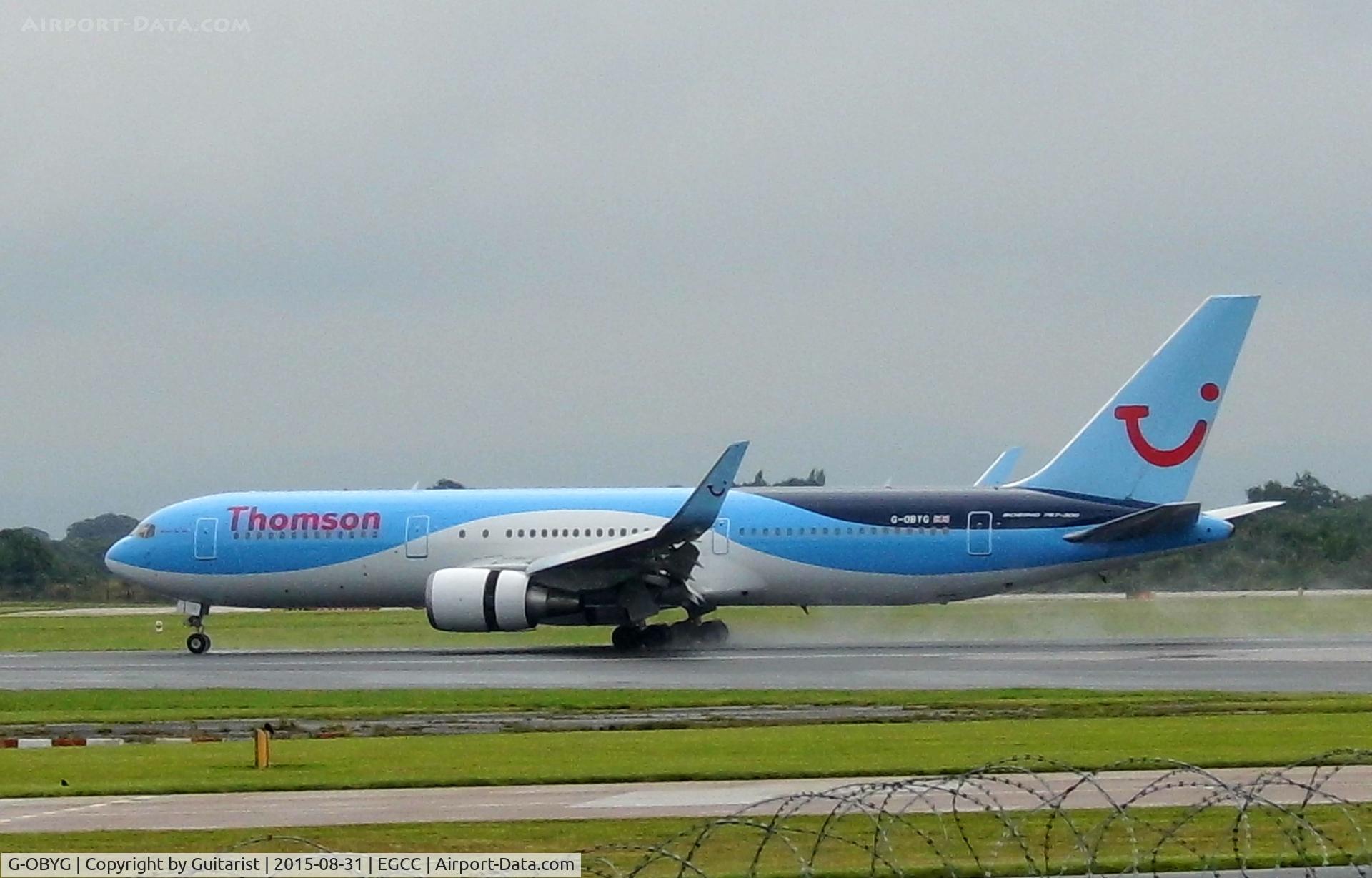 G-OBYG, 1999 Boeing 767-304 C/N 29137, At Manchester