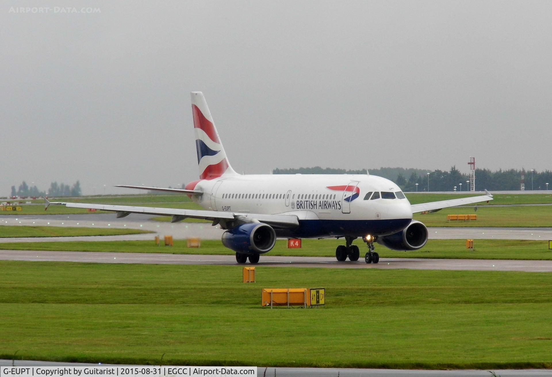G-EUPT, 2000 Airbus A319-131 C/N 1380, At Manchester