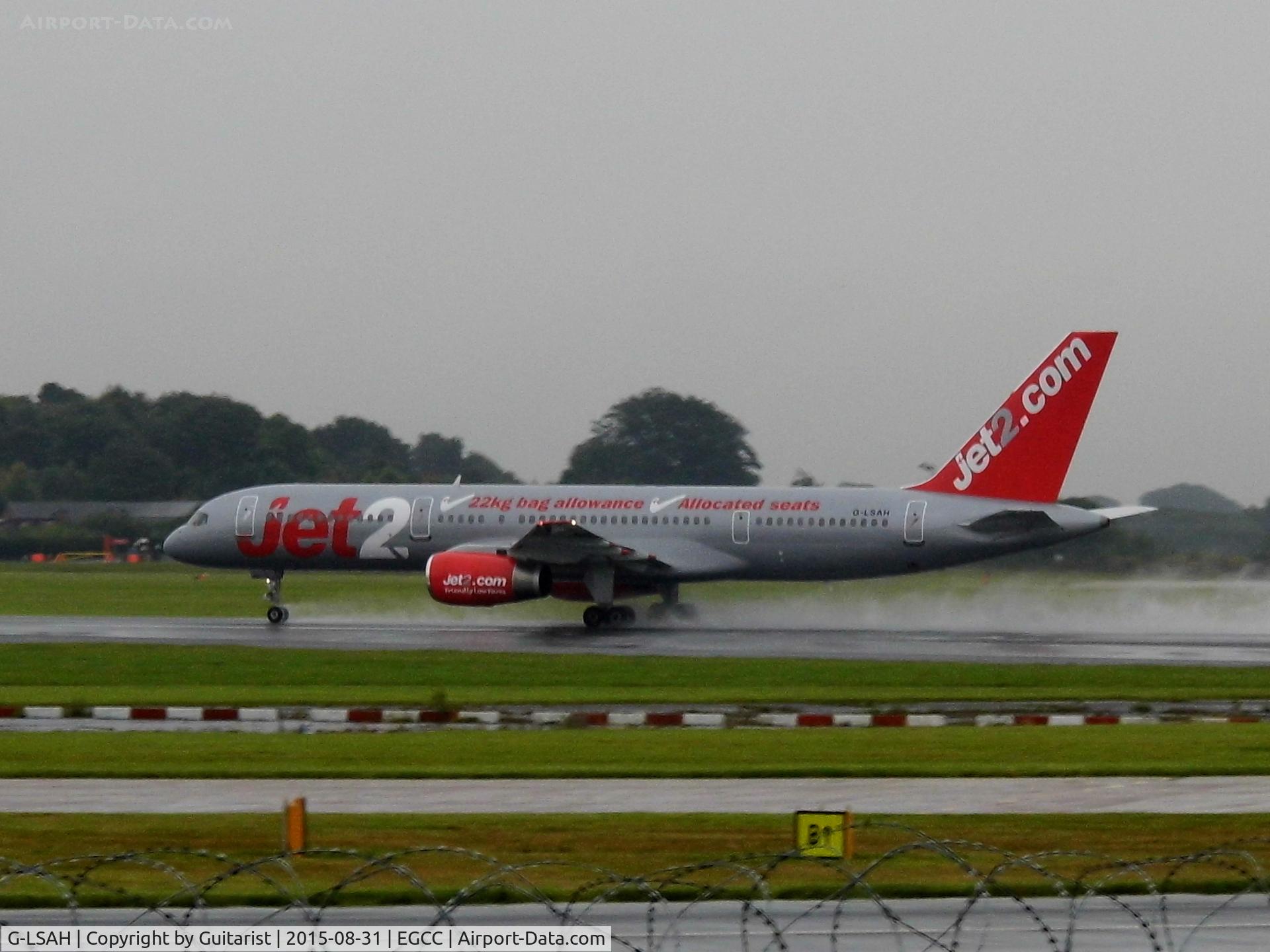 G-LSAH, 1987 Boeing 757-21B C/N 24015, At Manchester