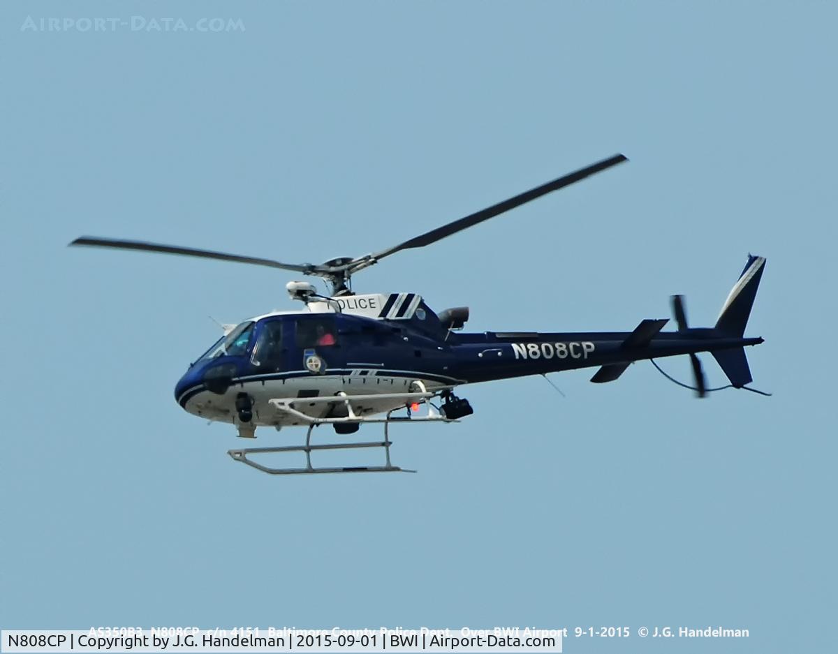 N808CP, 2006 Eurocopter AS-350B-3 Ecureuil Ecureuil C/N 4151, Over BWI Airport
