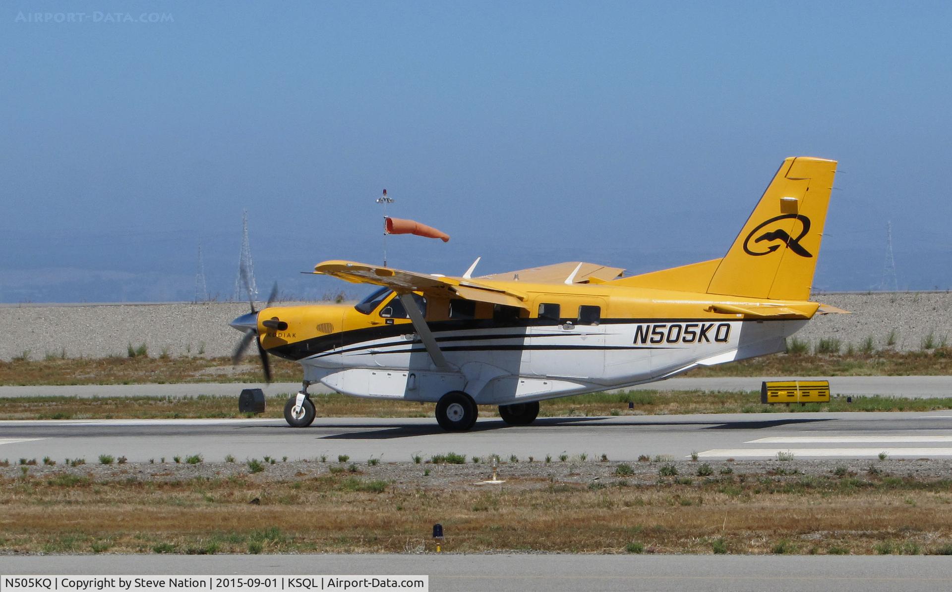 N505KQ, 2009 Quest Kodiak 100 C/N 100-0025, Medford, OR-based 2009 Quest Kodiak 100 taking off @ San Carlos Airport, CA