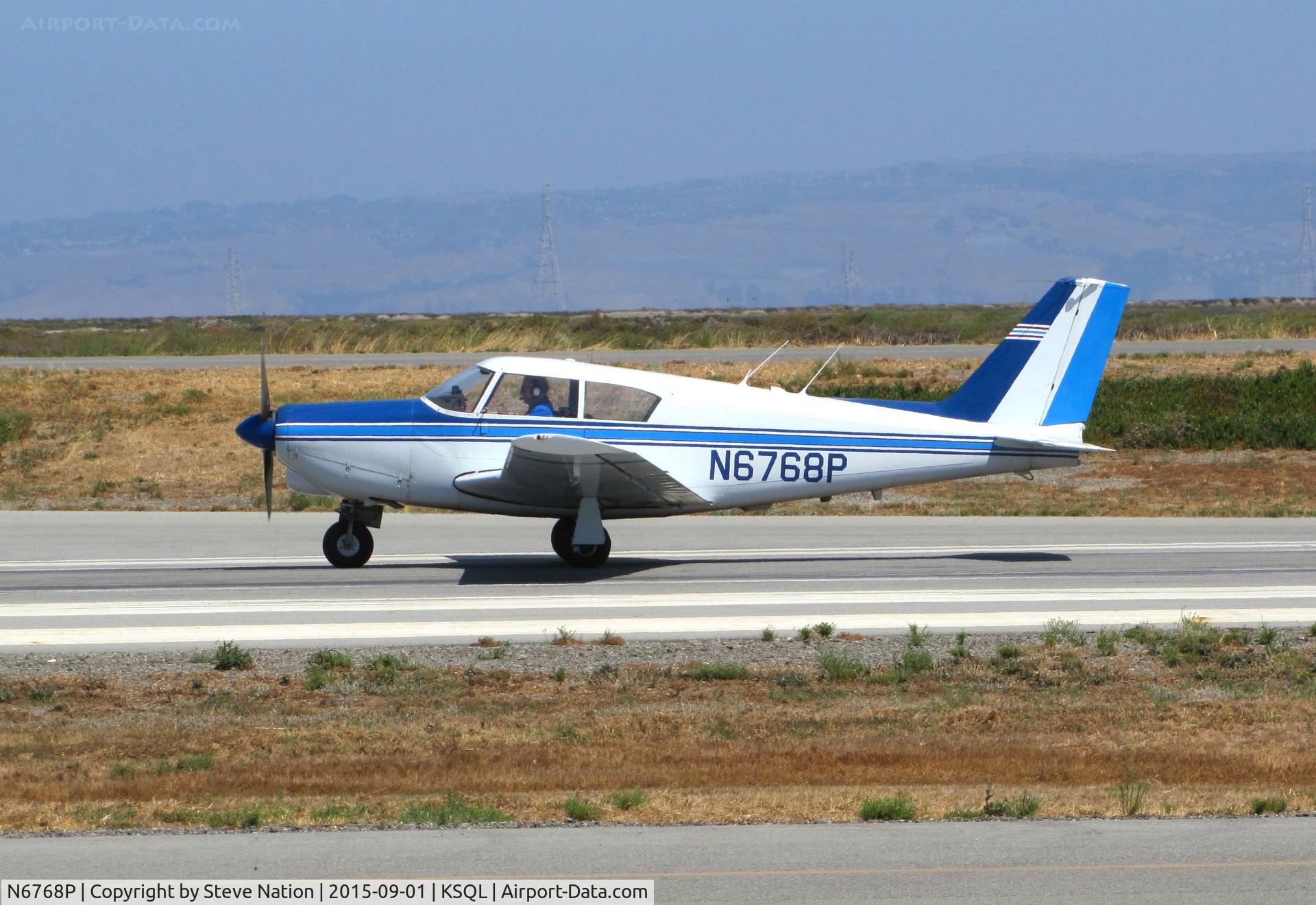 N6768P, 1960 Piper PA-24-260 Comanche C/N 24-1899, Beautiful 1960 Piper PA-24 Comanche taking off @ San Carlos Airport, CA