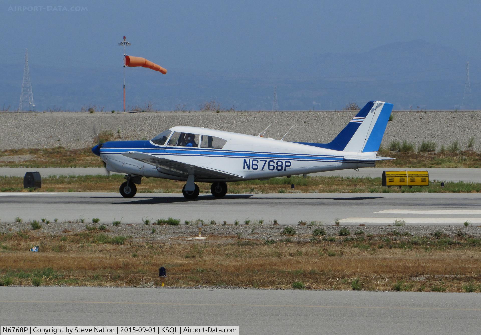 N6768P, 1960 Piper PA-24-260 Comanche C/N 24-1899, Beautiful 1960 Piper PA-24 Comanche on takeoff roll @ San Carlos Airport, CA