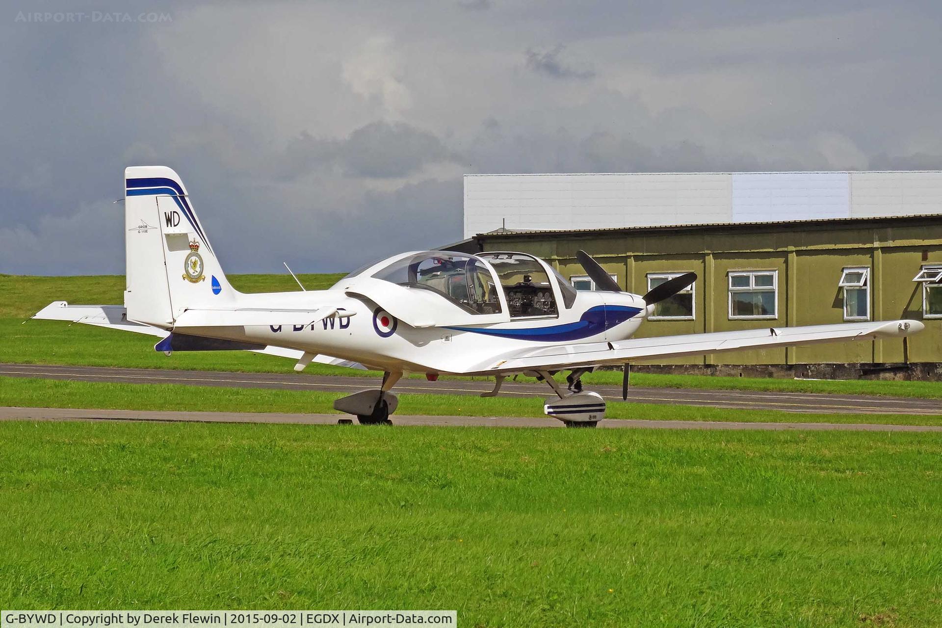 G-BYWD, 2000 Grob G-115E Tutor T1 C/N 82139/E, Tutor, Babcock Aerospace Ltd, coded WD,  Universities of Wales Air Squadron, MOD St Athan.