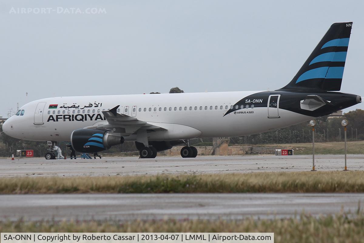 5A-ONN, 2012 Airbus A320-214 C/N 4596, Park 2