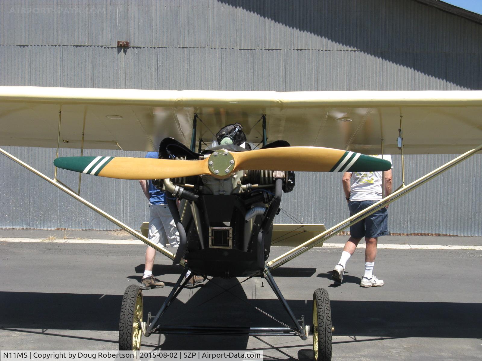 N11MS, 1972 Pietenpol Air Camper C/N MS1, 1972 Sparks PIETENPOL AIR CAMPER, Continental C85 85 Hp, wood prop, visiting SZP's 85th Anniversary Celebration-1930-2015 with a 1929 design Experimental class classic. Thank you for coming!