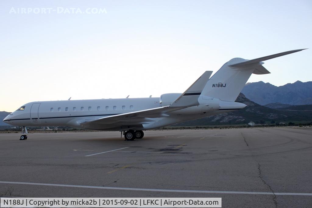 N188J, 2010 Bombardier BD-700-1A11 Global 5000 C/N 9383, Parked