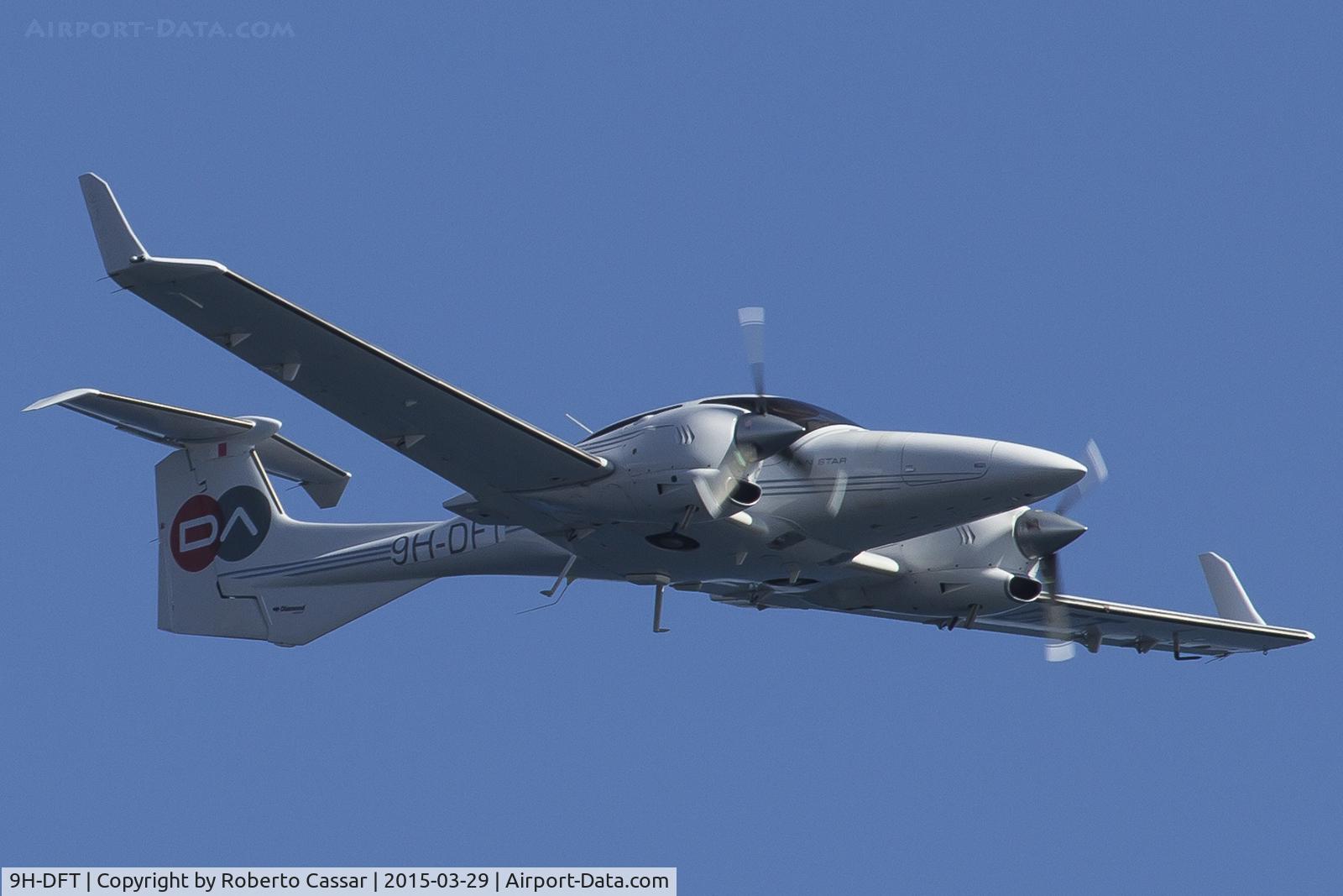 9H-DFT, 2006 Diamond DA-42 Twin Star C/N 42.158, Over Sliema