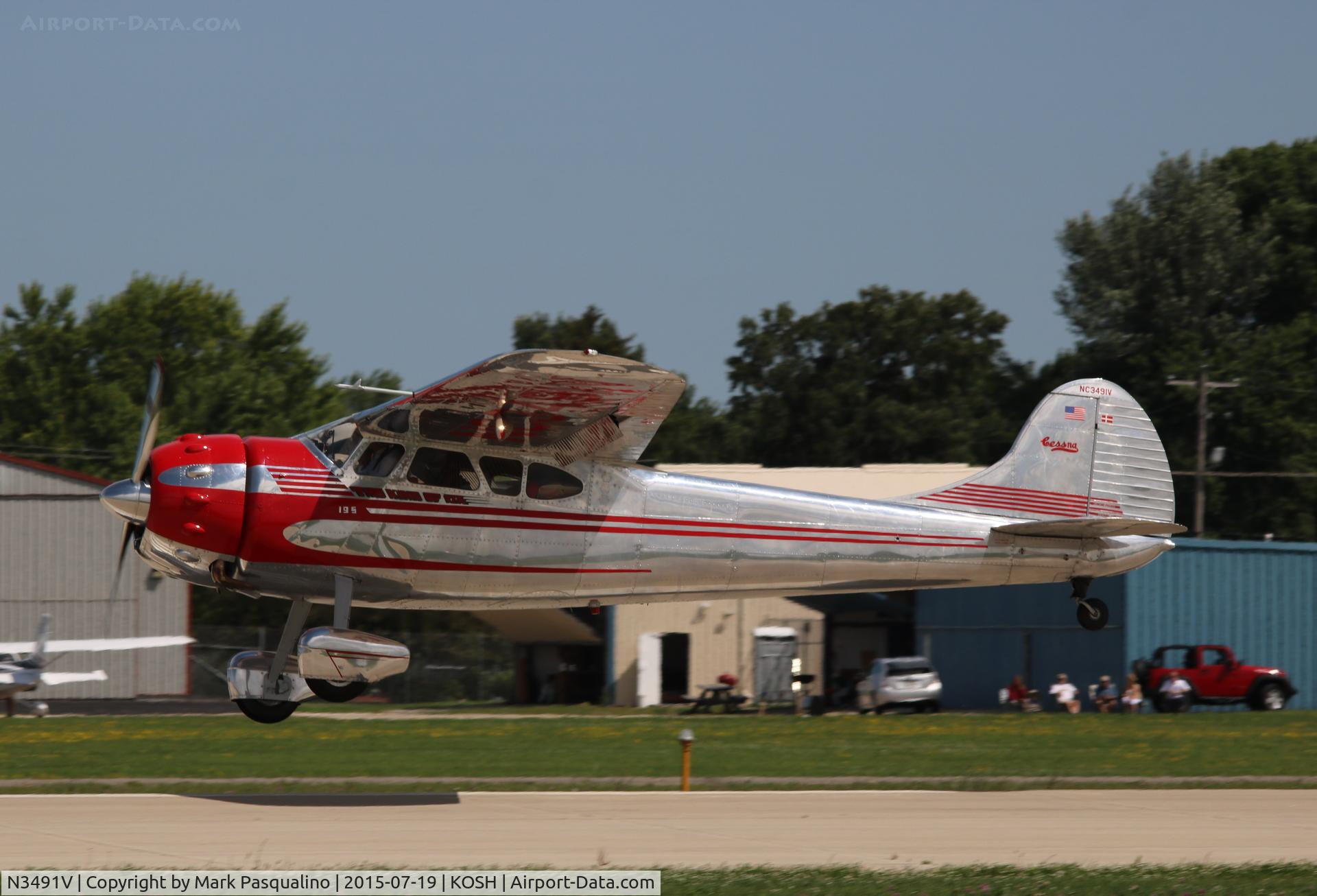 N3491V, 1948 Cessna 195 C/N 7195, Cessna 195
