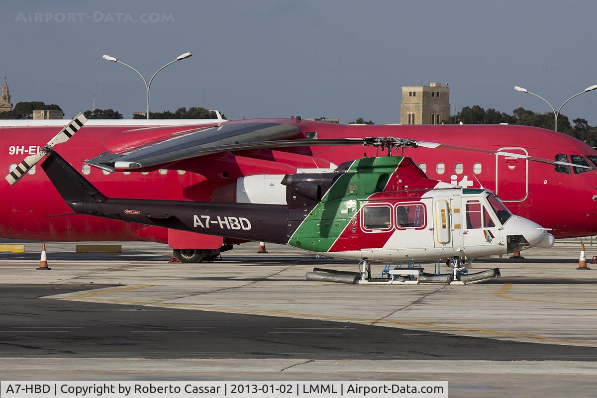 A7-HBD, Bell 412EP C/N 36088, Safi Apron