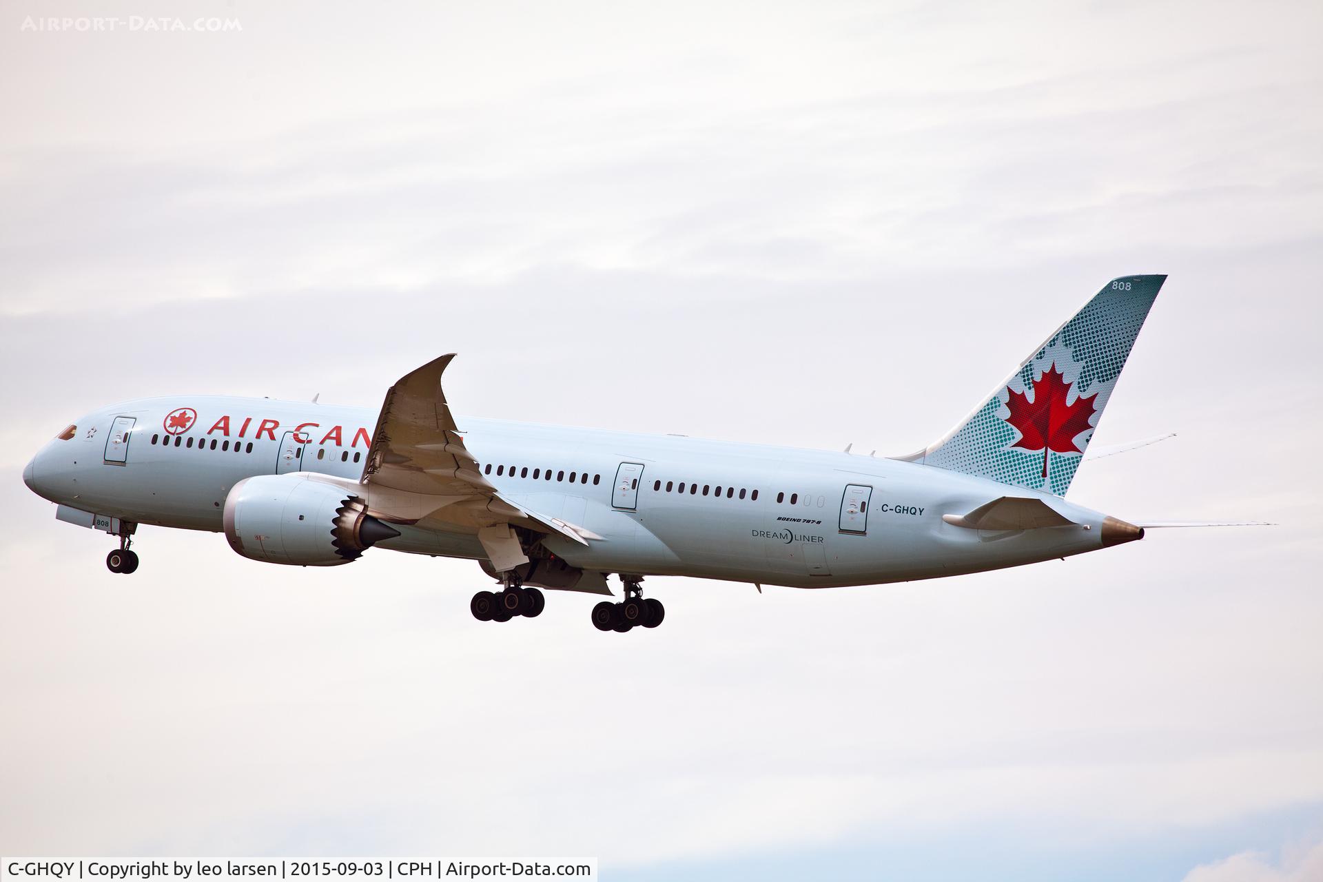 C-GHQY, 2015 Boeing 787-8 Dreamliner Dreamliner C/N 35264, Copenhagen 3.9.15