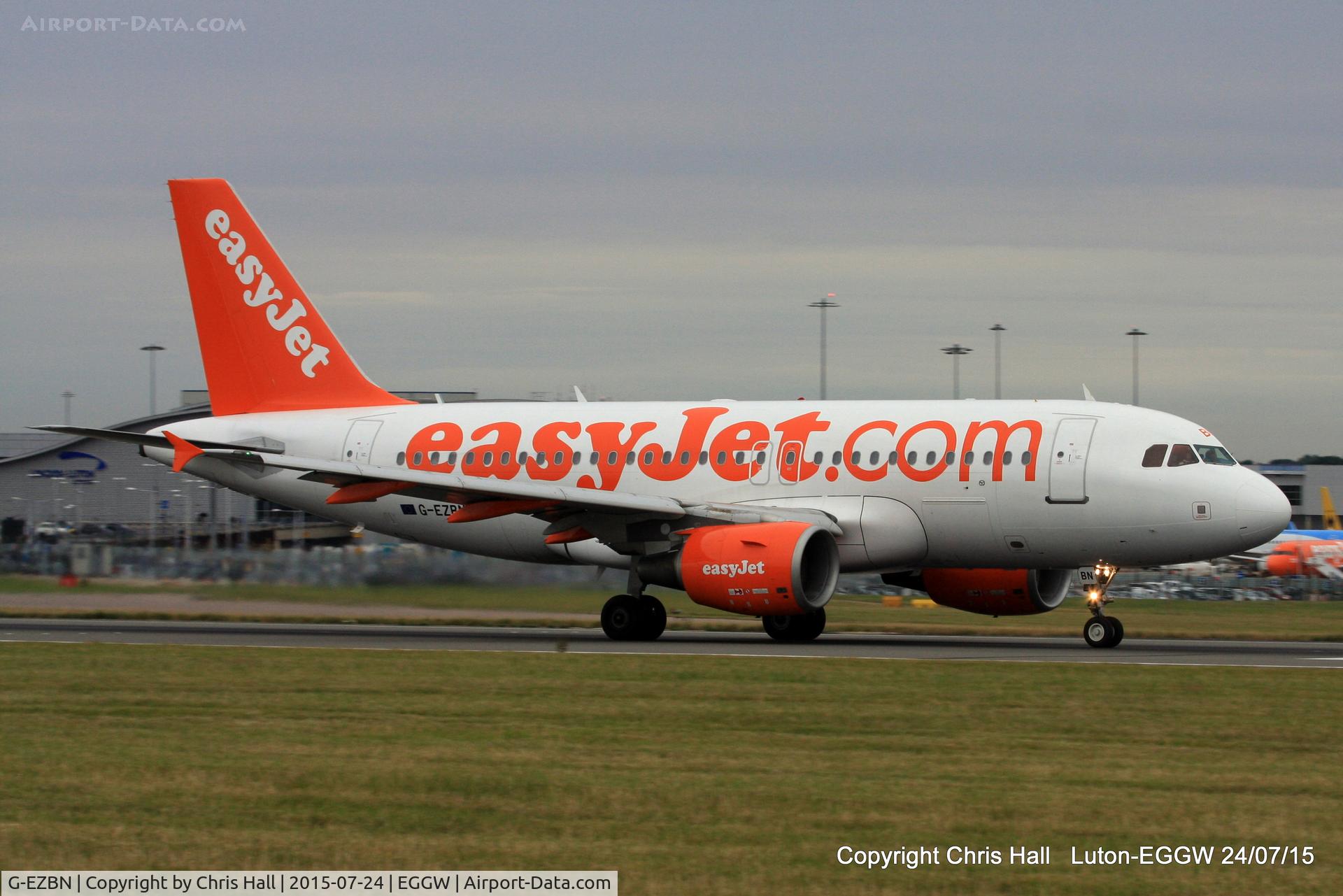 G-EZBN, 2007 Airbus A319-111 C/N 3061, easyJet