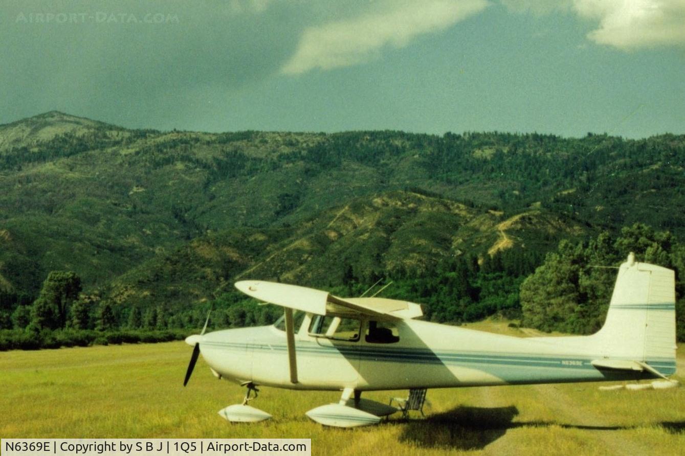 N6369E, 1959 Cessna 172 C/N 46469, 69E at Lake Pillsbury with 6873 foot Hull Mt seen in the distance.