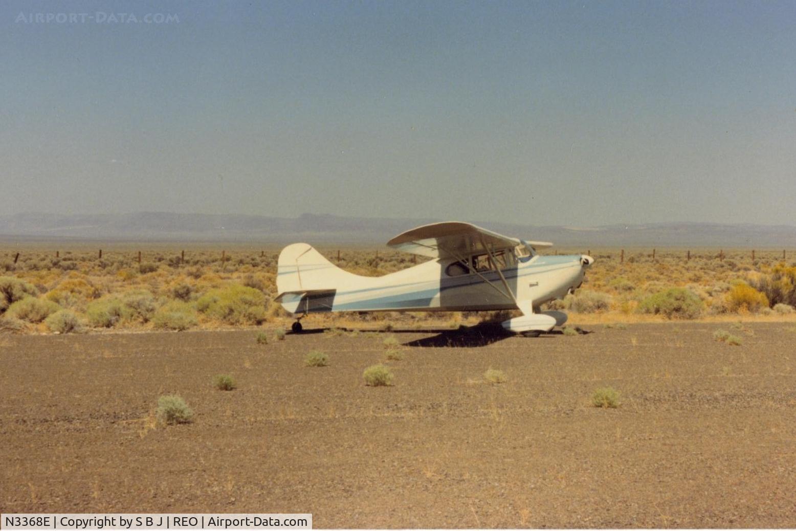 N3368E, 1947 Aeronca 11BC Chief C/N 11BC-1704, 68E at desolate Rome State with view to the north.