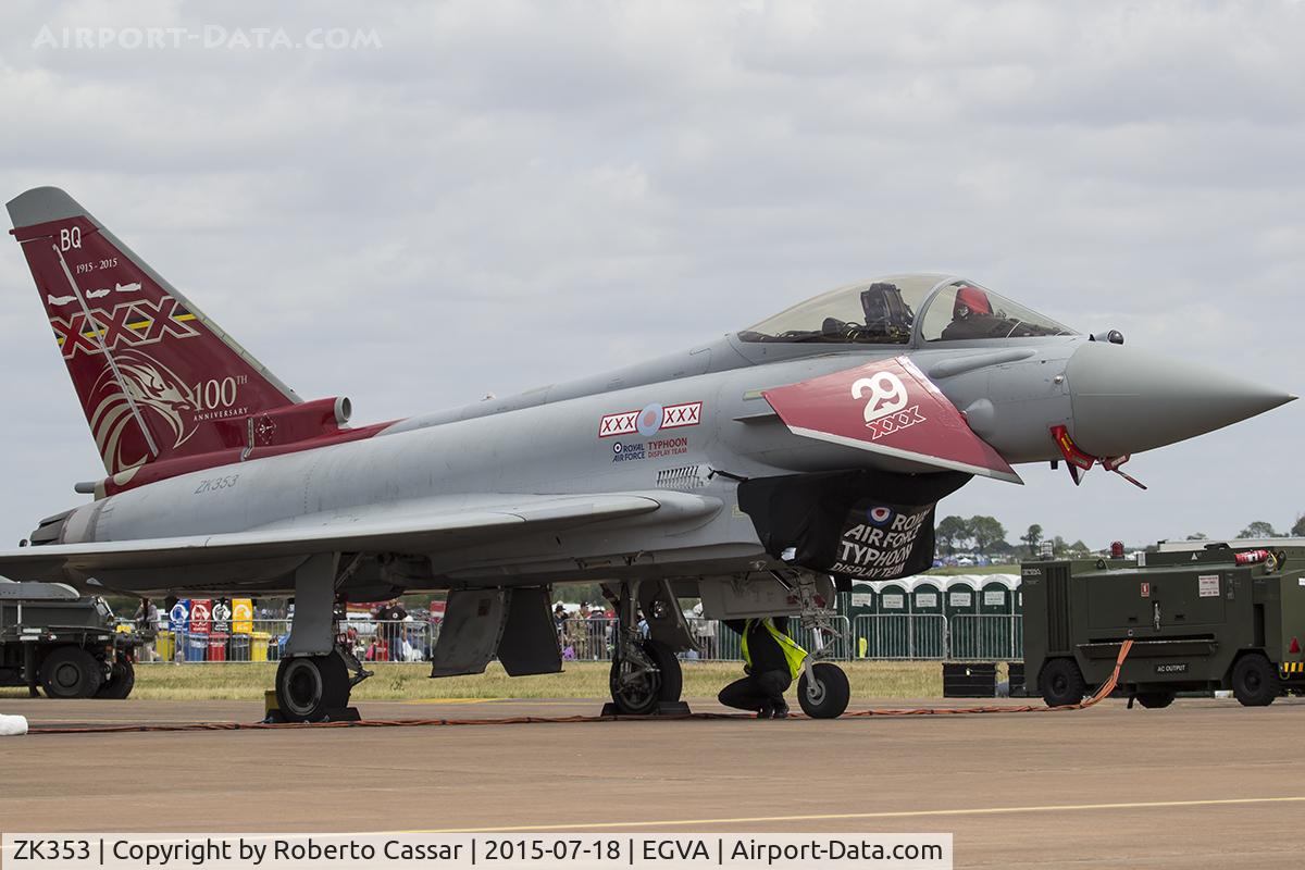 ZK353, 2013 Eurofighter EF-2000 Typhoon FGR4 C/N BS114/411, Fairford