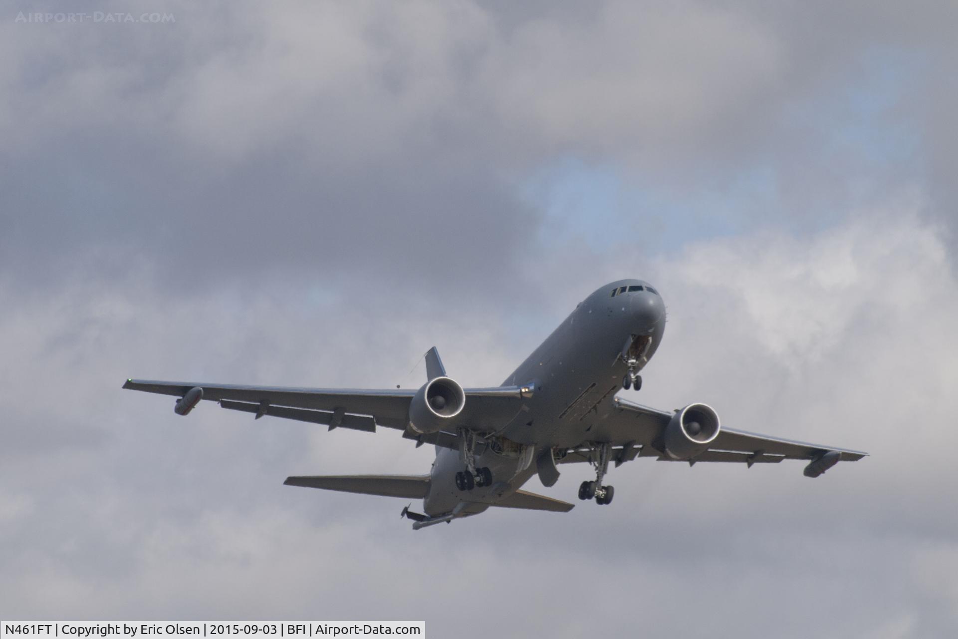 N461FT, 2014 Boeing KC-46A Pegasus (767-2LKC) C/N 41273, KC-46A taking off from BFI