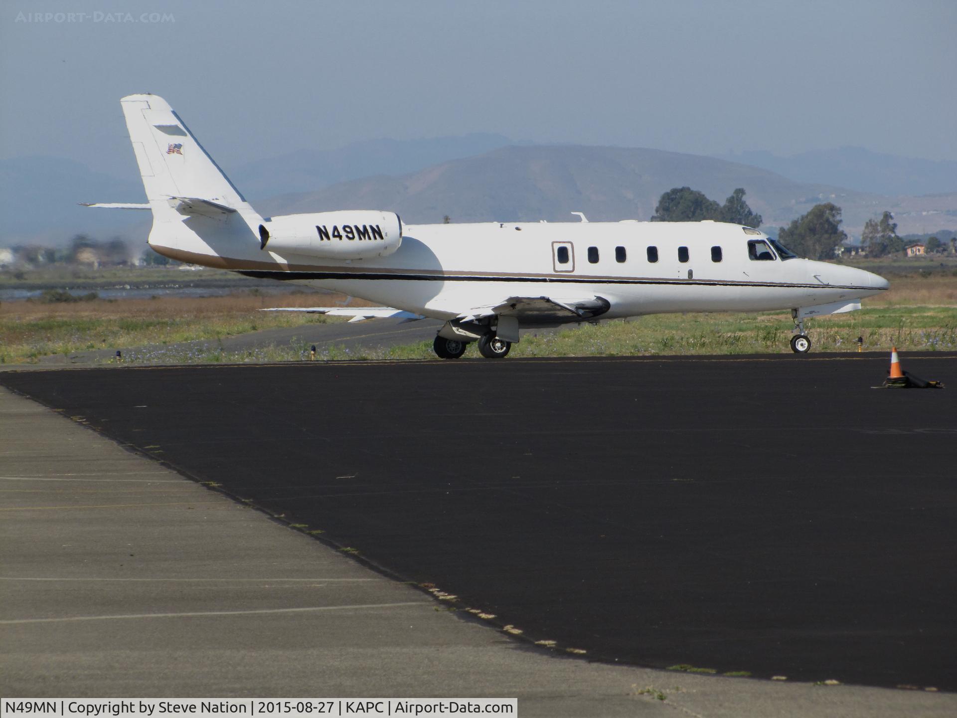 N49MN, 1986 Israel Aircraft Industries IAI-1125 Westwind Astra C/N 019, Locally-based IAI 1125 Westwind Astra taxiing @ Napa Regional Airport, CA