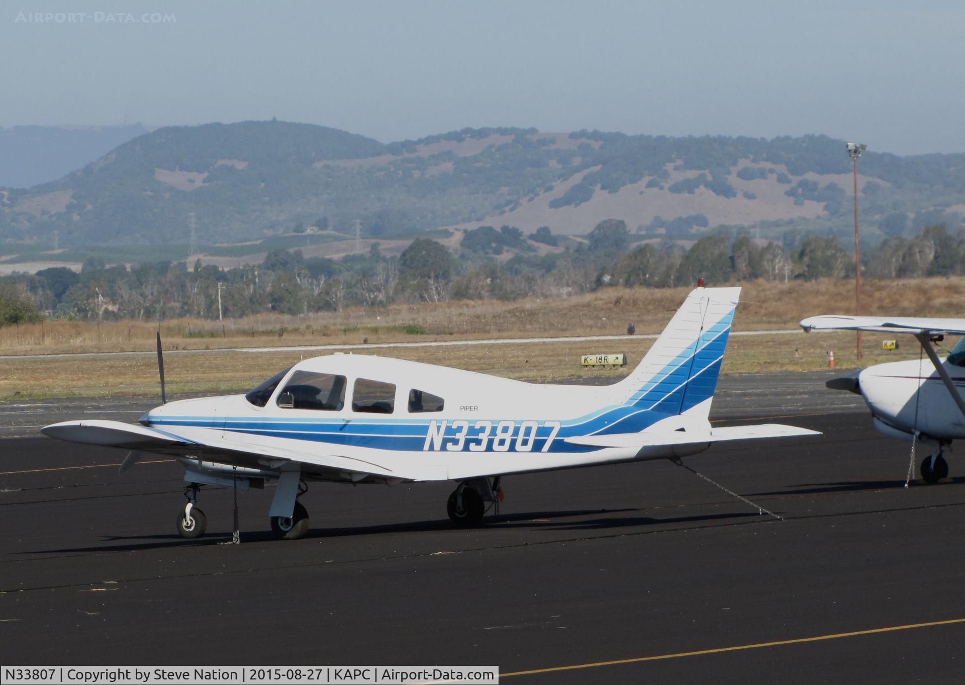 N33807, 1975 Piper PA-28R-200 C/N 28R-7535198, 1975 Piper PA-28R-200 on transient ramp @ Napa County Regional Airport, CA