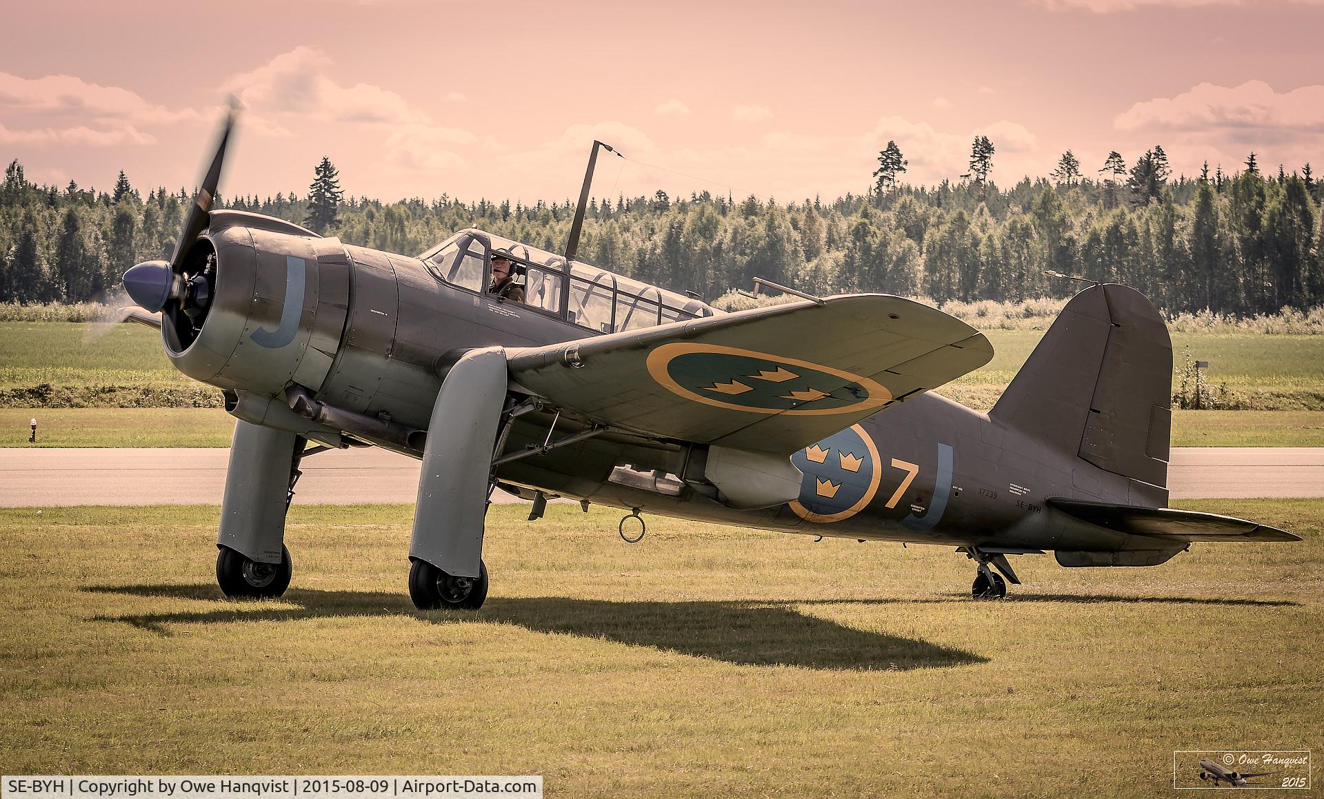 SE-BYH, 1943 Saab B17A C/N 17239, Photo taken at Dala-Järna airport. Dalarna, Sweden