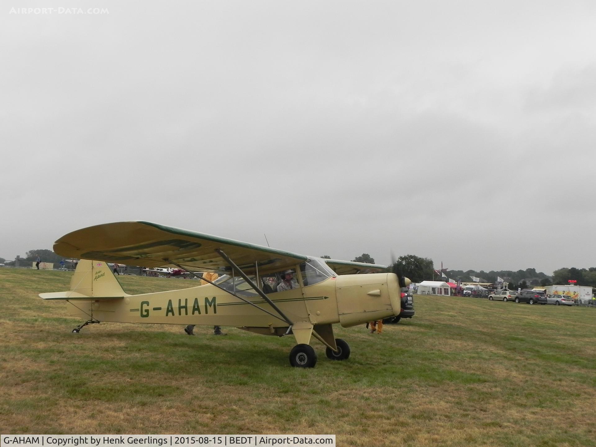 G-AHAM, 1946 Auster J-1 Autocrat C/N 1885, Old Timer Fly In