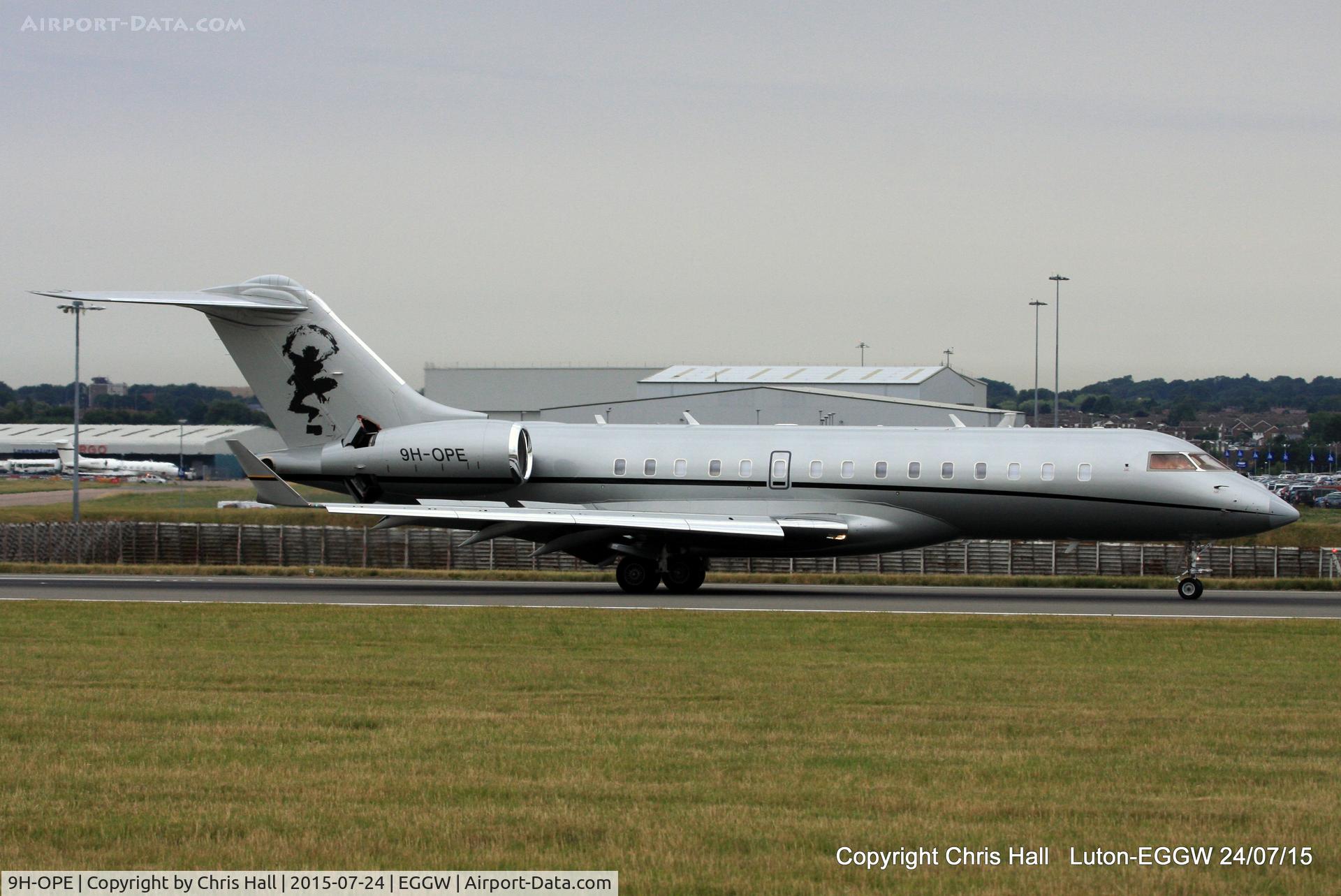 9H-OPE, 2011 Bombardier BD-700-1A10 Global Express C/N 9440, VistaJet Ltd