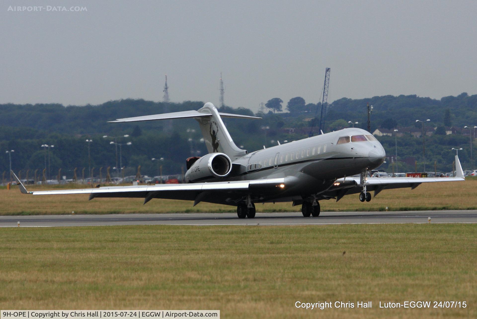 9H-OPE, 2011 Bombardier BD-700-1A10 Global Express C/N 9440, VistaJet Ltd