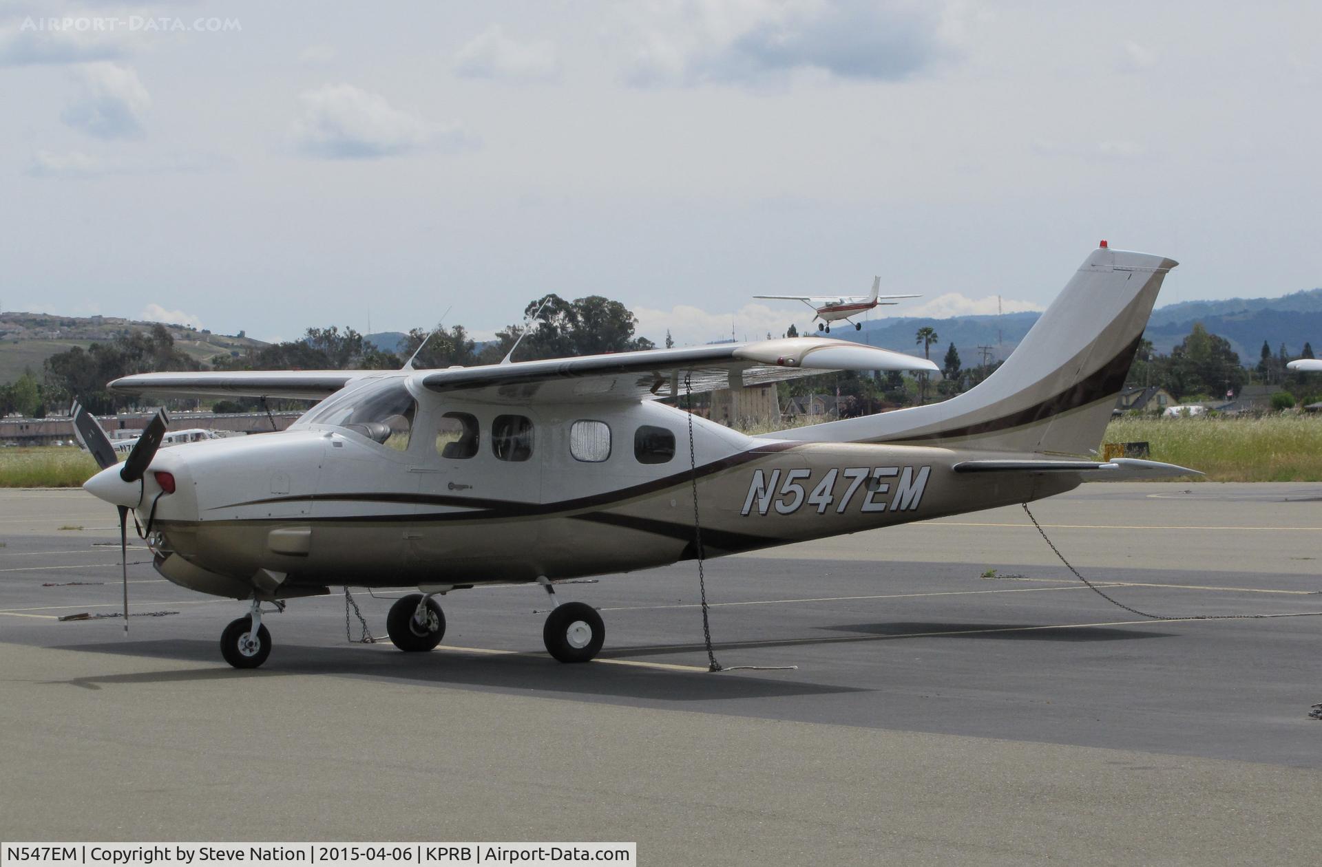 N547EM, 1979 Cessna P210N Pressurised Centurion C/N P21000271, 1979 Cessna P210N visiting @ Paso Robles Municipal Airport, CA