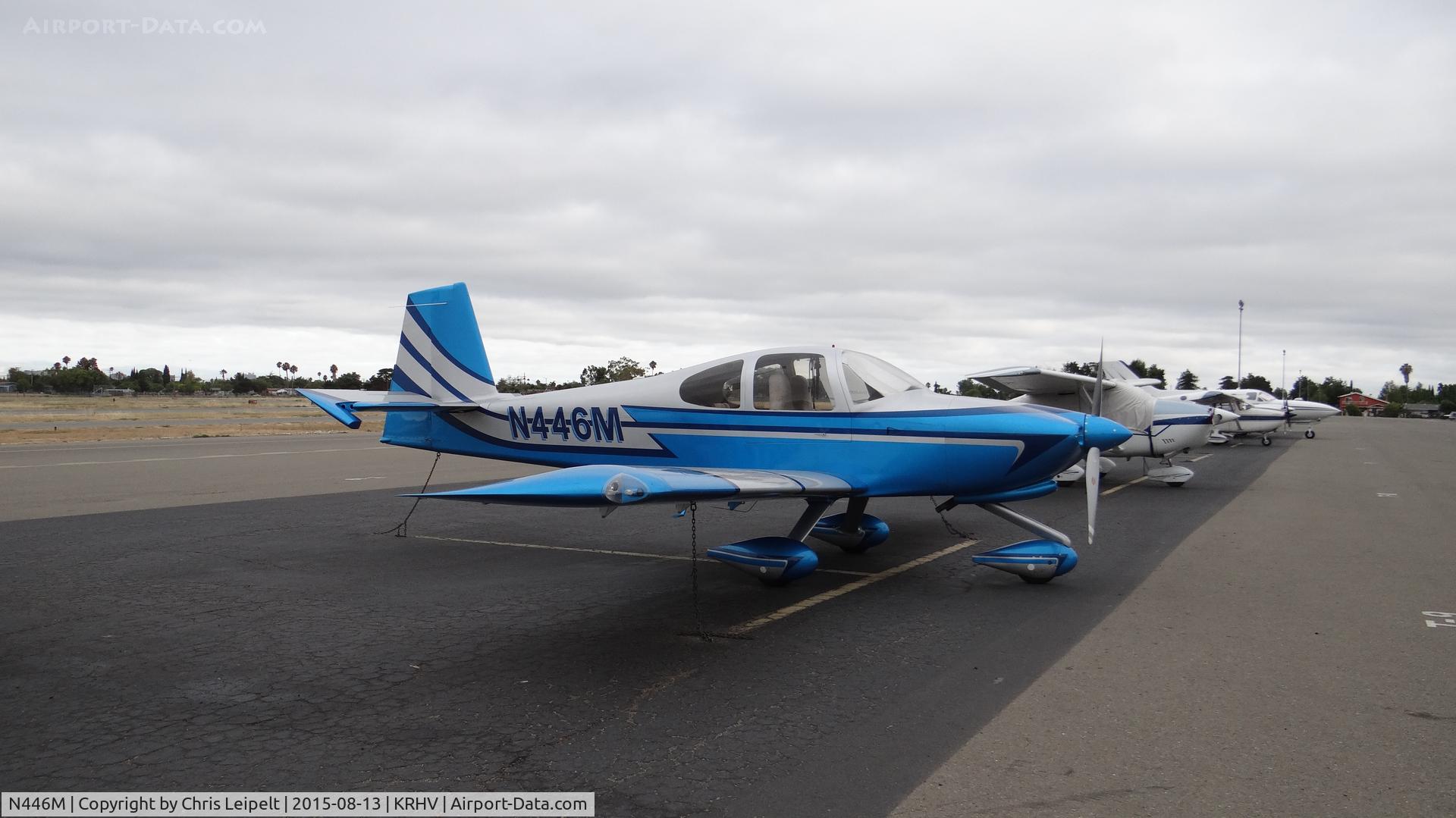 N446M, 2012 Vans RV-10 C/N 40270, Privately-owned 2012 Vans RV-10 sitting on the transient ramp at Reid Hillview Airport, San Jose, CA.