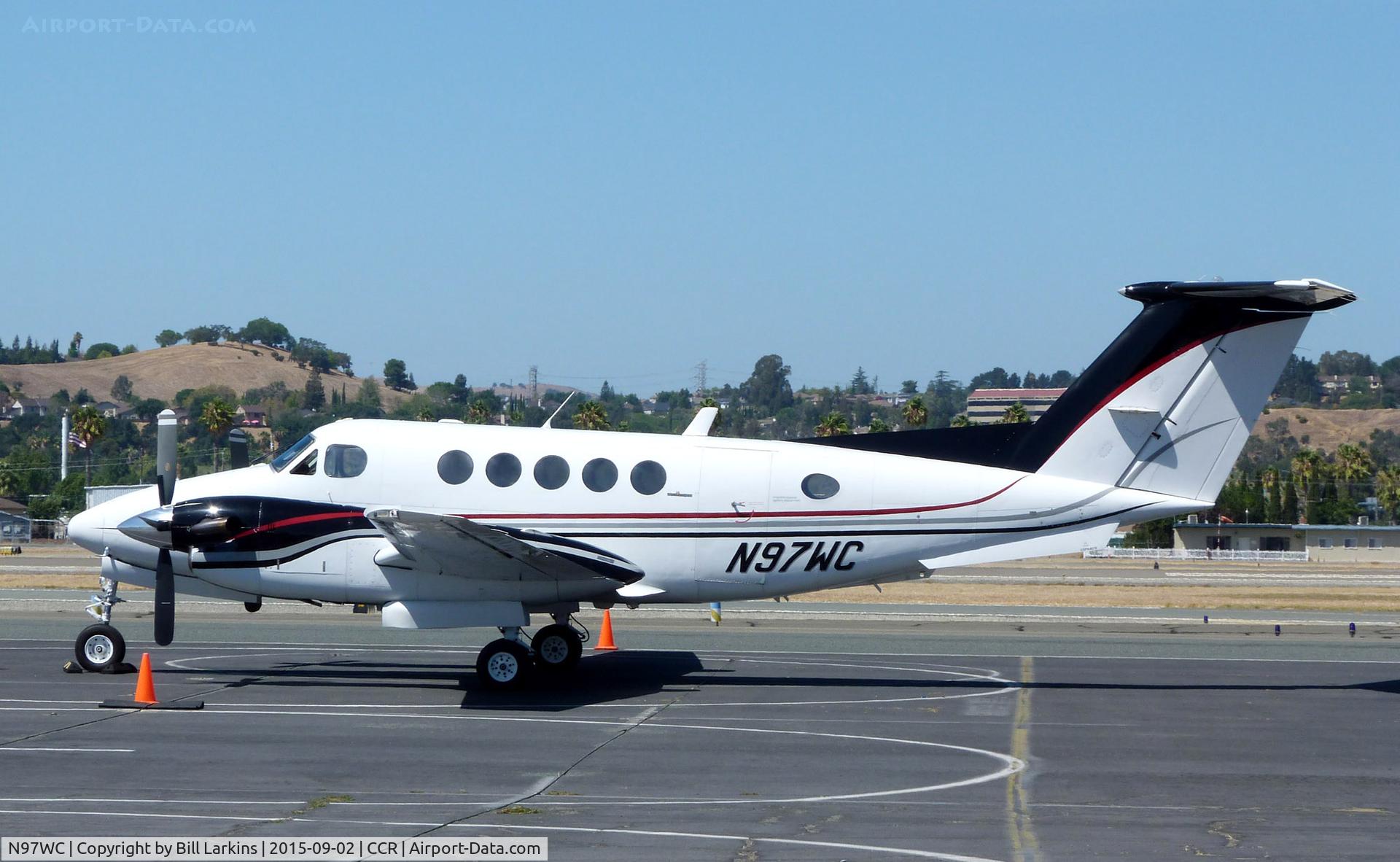 N97WC, 1990 Beech B200 King Air C/N BB-1382, Visitor from Santa Ana.