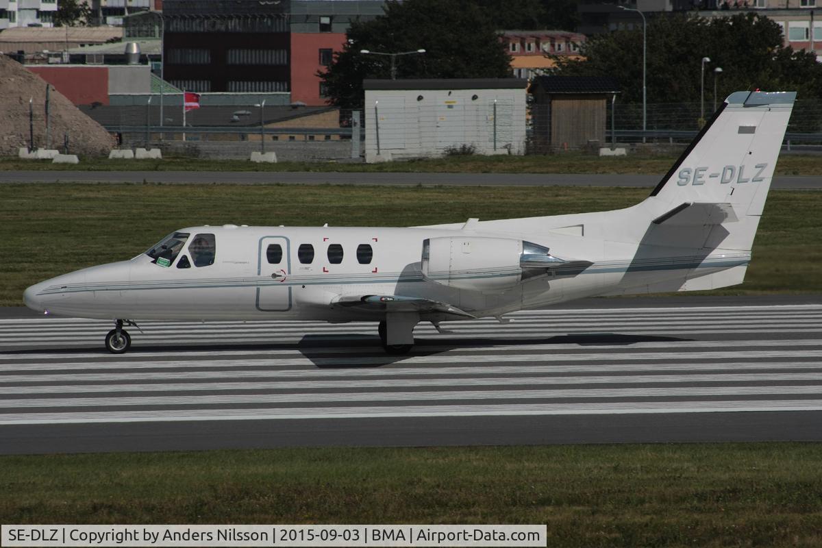 SE-DLZ, 1982 Cessna 500 Citation I C/N 500-0411, Departing runway 30.