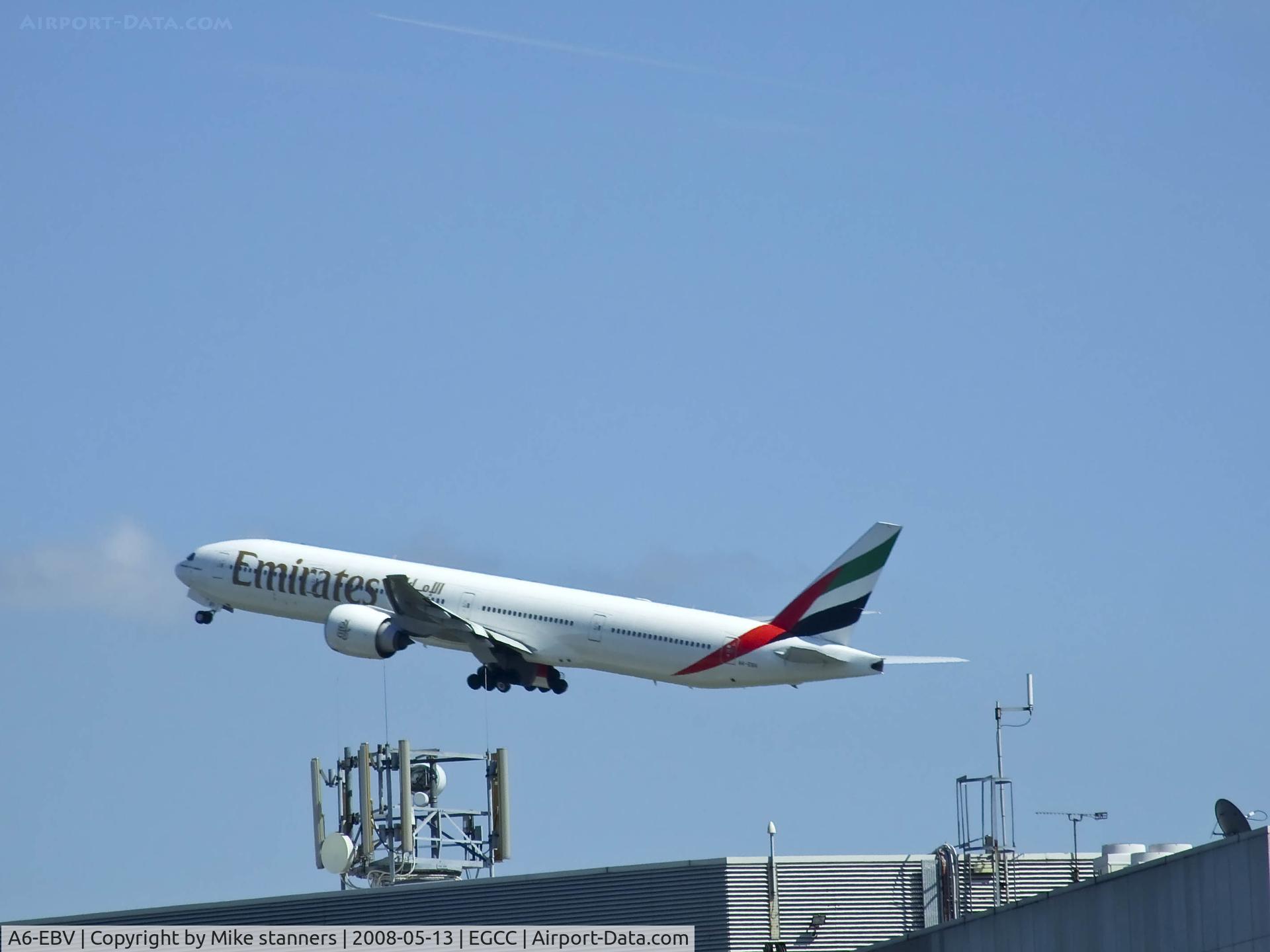 A6-EBV, 2006 Boeing 777-31H/ER C/N 32728, Emirates B777-300 A6-EBV ,Photo taken on top of the multi storie carpark