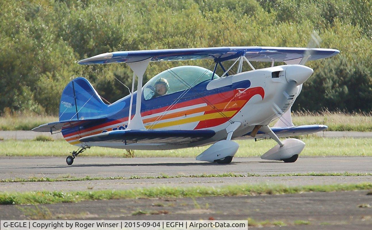G-EGLE, 1980 Christen Eagle II C/N F0053, Visiting biplane.