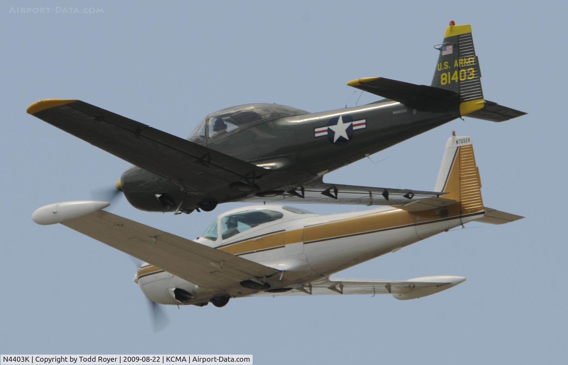 N4403K, 1948 Ryan Navion C/N NAV-4-1403, CAMARILLO AIR SHOW 2009