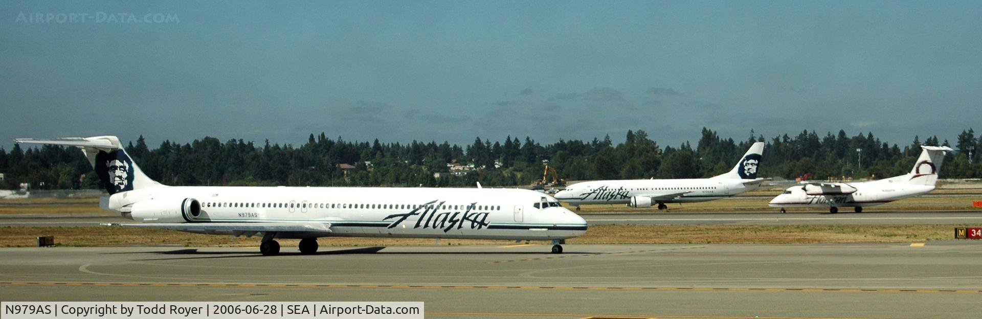 N979AS, 1996 McDonnell Douglas MD-83 (DC-9-83) C/N 53471, ALASKA AIRLINES IN SEATTLE