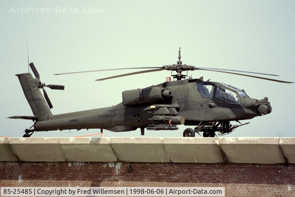 85-25485, Boeing AH-64A C/N PV306, On loan to the Netherlands air force pending the delivery of their own D-models.