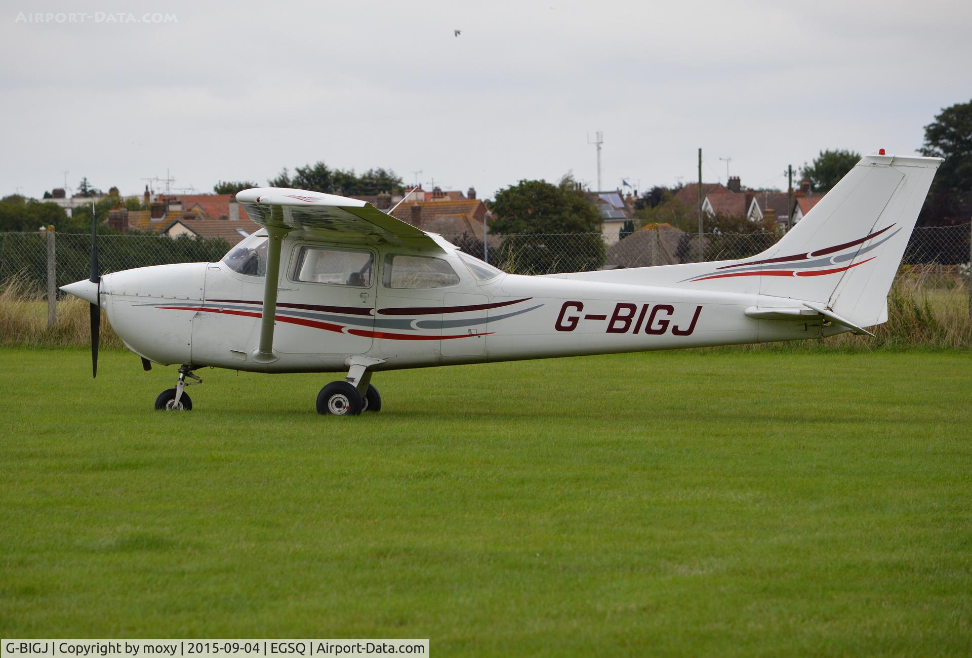 G-BIGJ, 1973 Reims F172M Skyhawk Skyhawk C/N 0936, Reims Cessna F172M at Clacton. Ex PH-SKT