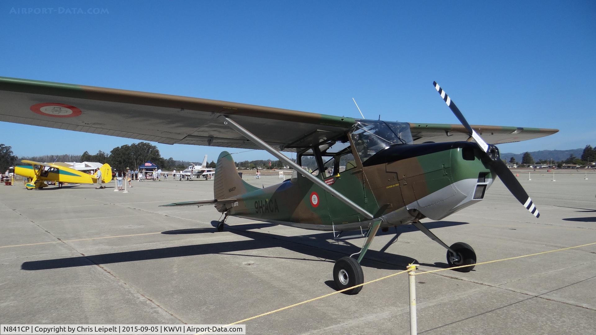 N841CP, 1961 Cessna O-1E Bird Dog C/N 305M-0018, Reid Hillview-based 1961 Cessna O-1E Bird Dog on display at the 2015 Watsonville Fly-In.