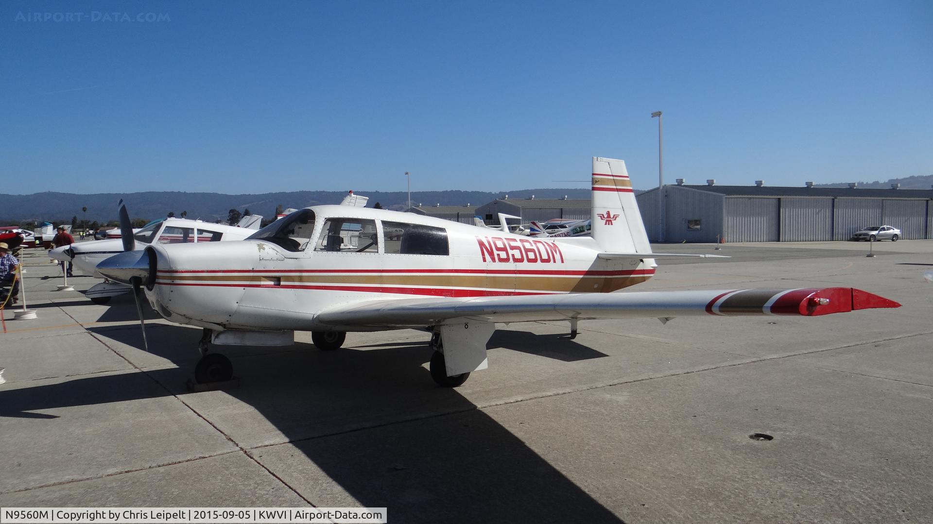 N9560M, 1966 Mooney M20F Executive C/N 670137, 1966 Mooney M20F on display at the 2015 Watsonville Fly-In.