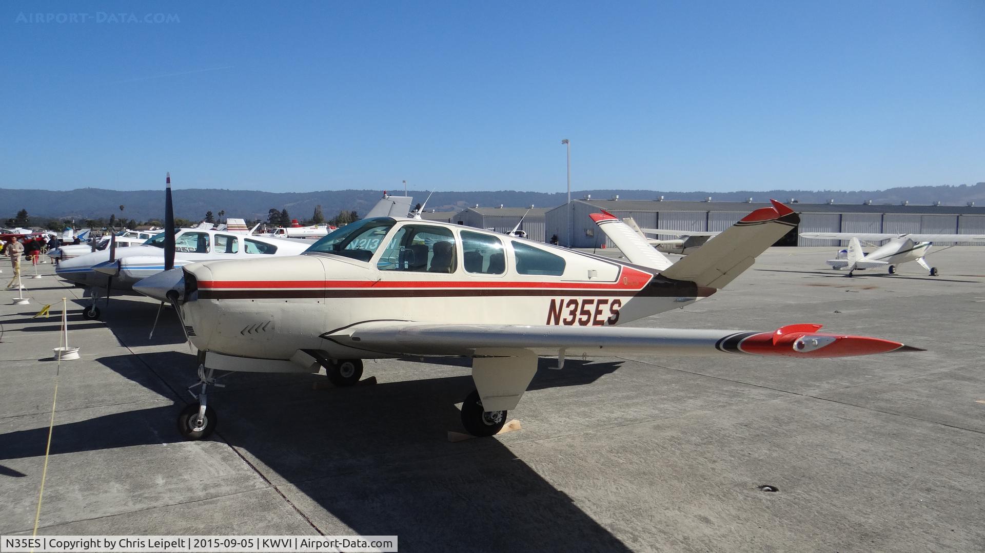 N35ES, 1965 Beech S35 Bonanza C/N D-7918, 1965 Beech S35 on display at the 2015 Watsonville Fly-In.